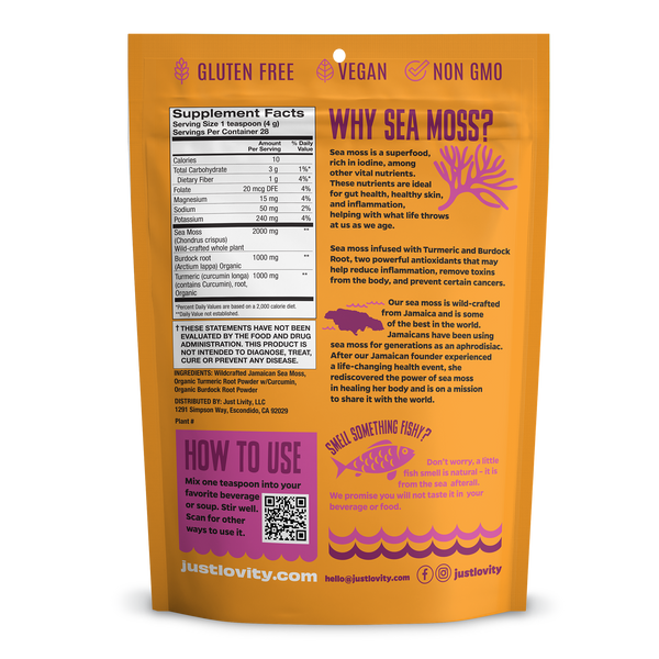 Sea Moss with Turmeric and Burdock Root